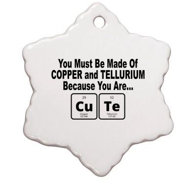 Cute Funny Element Copper Tellurium Ceramic Star Ornament