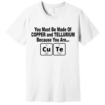 Cute Funny Element Copper Tellurium Premium T-Shirt