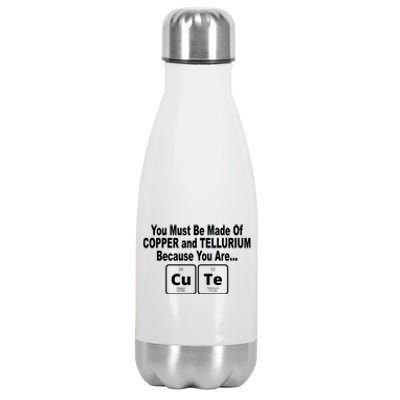 Cute Funny Element Copper Tellurium Stainless Steel Insulated Water Bottle