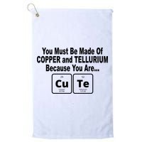 Cute Funny Element Copper Tellurium Golf Towel