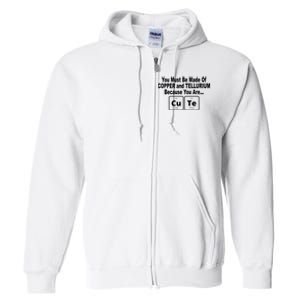 Cute Funny Element Copper Tellurium Full Zip Hoodie