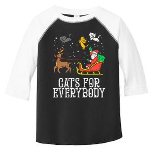 Cats For Everybody Christmas Cat Funny Xmas Women Santa Toddler Fine Jersey T-Shirt