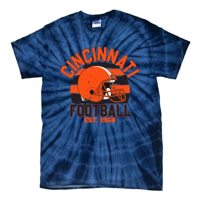 Cincinnati Football Est 1968 Team Supporter Tie-Dye T-Shirt