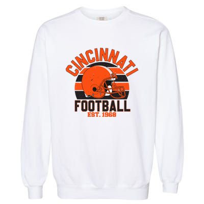 Cincinnati Football Est 1968 Team Supporter Garment-Dyed Sweatshirt