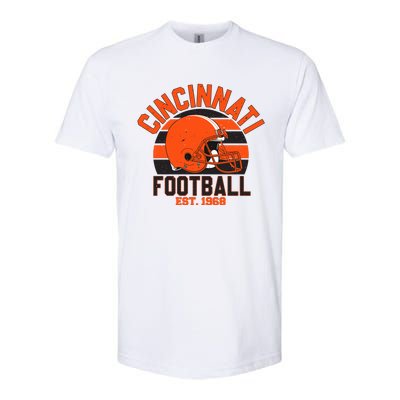 Cincinnati Football Est 1968 Team Supporter Softstyle CVC T-Shirt