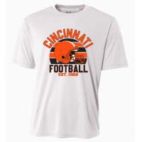 Cincinnati Football Est 1968 Team Supporter Cooling Performance Crew T-Shirt