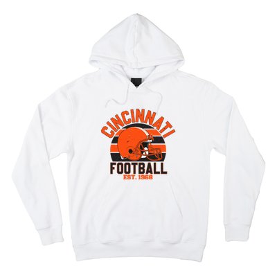 Cincinnati Football Est 1968 Team Supporter Hoodie