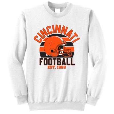 Cincinnati Football Est 1968 Team Supporter Sweatshirt