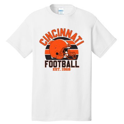 Cincinnati Football Est 1968 Team Supporter Tall T-Shirt