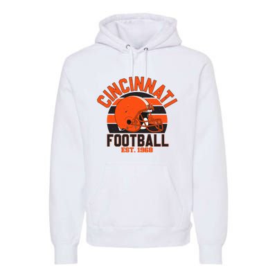 Cincinnati Football Est 1968 Team Supporter Premium Hoodie