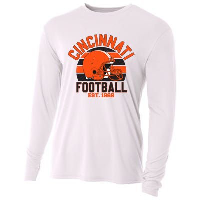 Cincinnati Football Est 1968 Team Supporter Cooling Performance Long Sleeve Crew