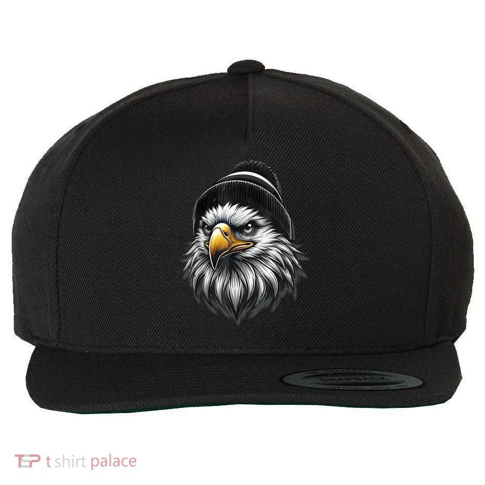 Cool Face Eagle Lovers For Men Women Kids Wool Snapback Cap