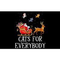 Cats For Everybody Christmas Cat Lover Santa Xmas Pajama  Bumper Sticker