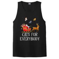 Cats For Everybody Christmas Cat Lover Santa Xmas Pajama  PosiCharge Competitor Tank