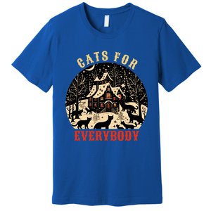 Cats For Everybody Cat Christmas Ugly Christmas Cute Gift Premium T-Shirt