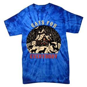 Cats For Everybody Cat Christmas Ugly Christmas Cute Gift Tie-Dye T-Shirt