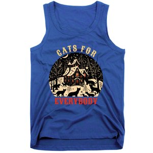 Cats For Everybody Cat Christmas Ugly Christmas Cute Gift Tank Top