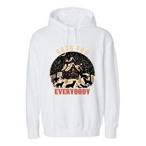 Cats For Everybody Cat Christmas Ugly Christmas Cute Gift Garment-Dyed Fleece Hoodie