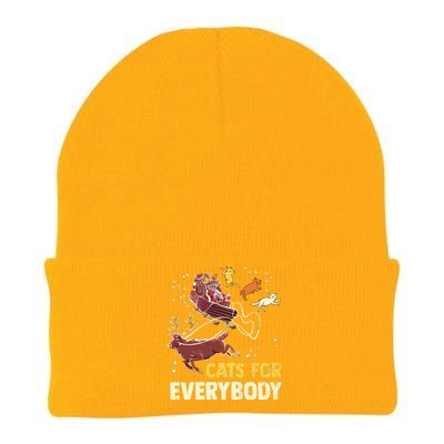 Cats For Everybody Christmas Cat Lovers Funny Xmas Santa Knit Cap Winter Beanie