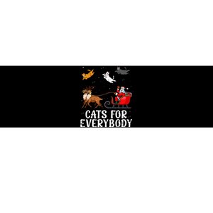 Cats For Everybody Christmas Cat Funny Xmas Santa Bumper Sticker