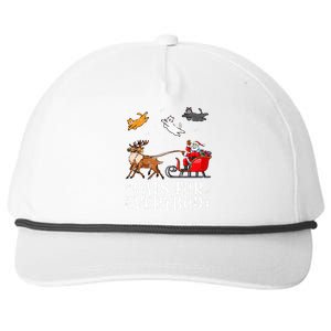 Cats For Everybody Christmas Cat Funny Xmas Santa Snapback Five-Panel Rope Hat