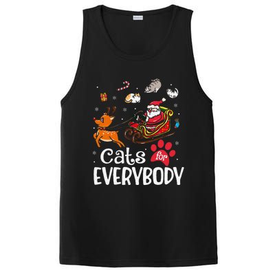 Cats For Everybody Christmas Cat Funny Xmassanta PosiCharge Competitor Tank