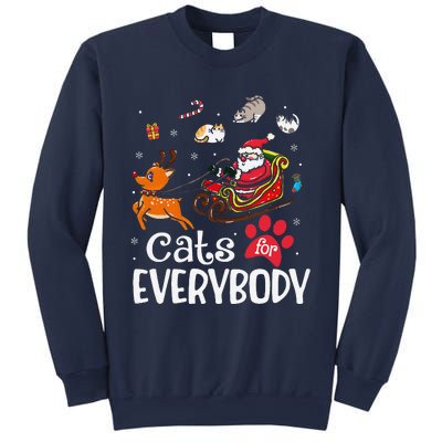 Cats For Everybody Christmas Cat Funny Xmassanta Sweatshirt