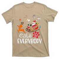 Cats For Everybody Christmas Cat Funny Xmassanta T-Shirt