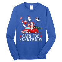 Cats For Everybody Christmas Cat Funny Xmas Santa Gift Long Sleeve Shirt