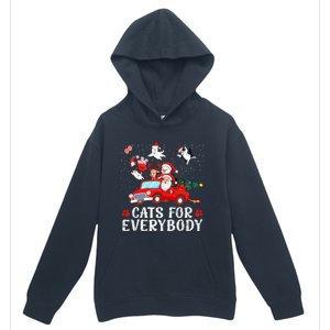 Cats For Everybody Christmas Cat Funny Xmas Santa Gift Urban Pullover Hoodie