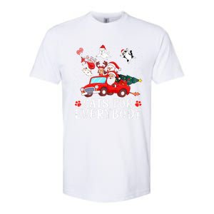 Cats For Everybody Christmas Cat Funny Xmas Santa Gift Softstyle CVC T-Shirt