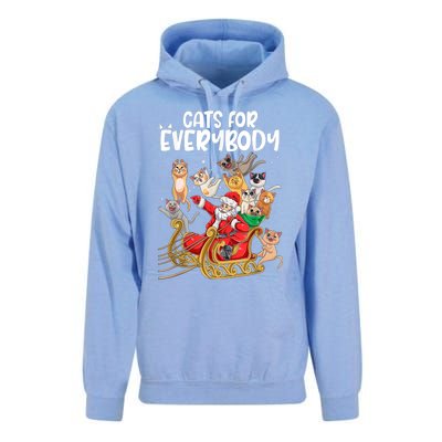 Cats For Everybody Santa Cute Kitty Funny Christmas Cat Unisex Surf Hoodie