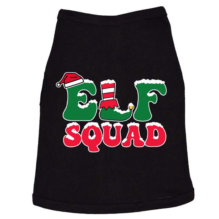 Cute Funny Elf Squad Christmas Seasonal Doggie Tank