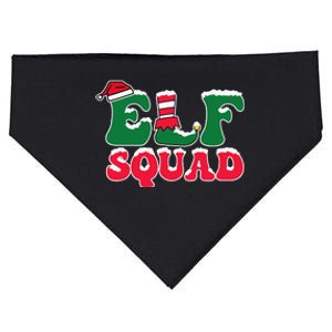 Cute Funny Elf Squad Christmas Seasonal USA-Made Doggie Bandana