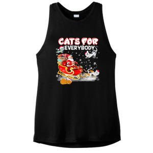 Cats For Everybody Cat Christmas Ugly Christmas Meaningful Gift Ladies PosiCharge Tri-Blend Wicking Tank