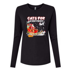 Cats For Everybody Cat Christmas Ugly Christmas Meaningful Gift Womens Cotton Relaxed Long Sleeve T-Shirt