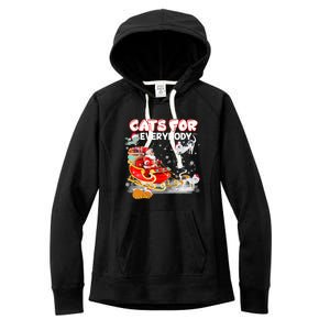 Cats For Everybody Cat Christmas Ugly Christmas Meaningful Gift Women's Fleece Hoodie