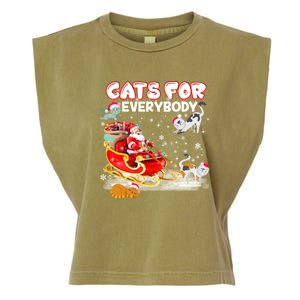 Cats For Everybody Cat Christmas Ugly Christmas Meaningful Gift Garment-Dyed Women's Muscle Tee