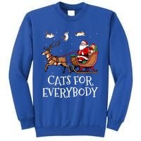 Cats For Everybody Christmas Cat Funny Xmas Santa Gift Sweatshirt