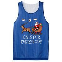 Cats For Everybody Christmas Cat Funny Xmas Santa Gift Mesh Reversible Basketball Jersey Tank