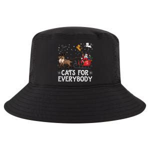 Cats For Everybody Christmas Cat Funny Xmas Santa Funny Gift Cool Comfort Performance Bucket Hat