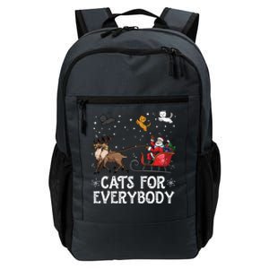 Cats For Everybody Christmas Cat Funny Xmas Santa Funny Gift Daily Commute Backpack