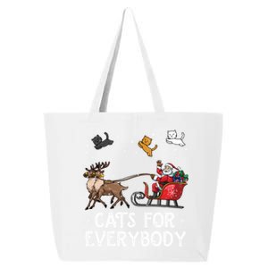 Cats For Everybody Christmas Cat Funny Xmas Santa Funny Gift 25L Jumbo Tote