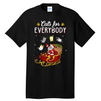 Cats For Everybody Ugly Christmas Cat Funny Xmas Tall T-Shirt