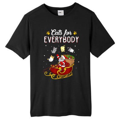 Cats For Everybody Ugly Christmas Cat Funny Xmas Tall Fusion ChromaSoft Performance T-Shirt