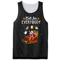 Cats For Everybody Ugly Christmas Cat Funny Xmas Mesh Reversible Basketball Jersey Tank