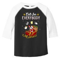 Cats For Everybody Ugly Christmas Cat Funny Xmas Toddler Fine Jersey T-Shirt