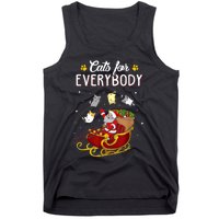 Cats For Everybody Ugly Christmas Cat Funny Xmas Tank Top