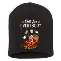 Cats For Everybody Ugly Christmas Cat Funny Xmas Short Acrylic Beanie