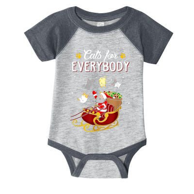 Cats For Everybody Ugly Christmas Cat Funny Xmas Infant Baby Jersey Bodysuit